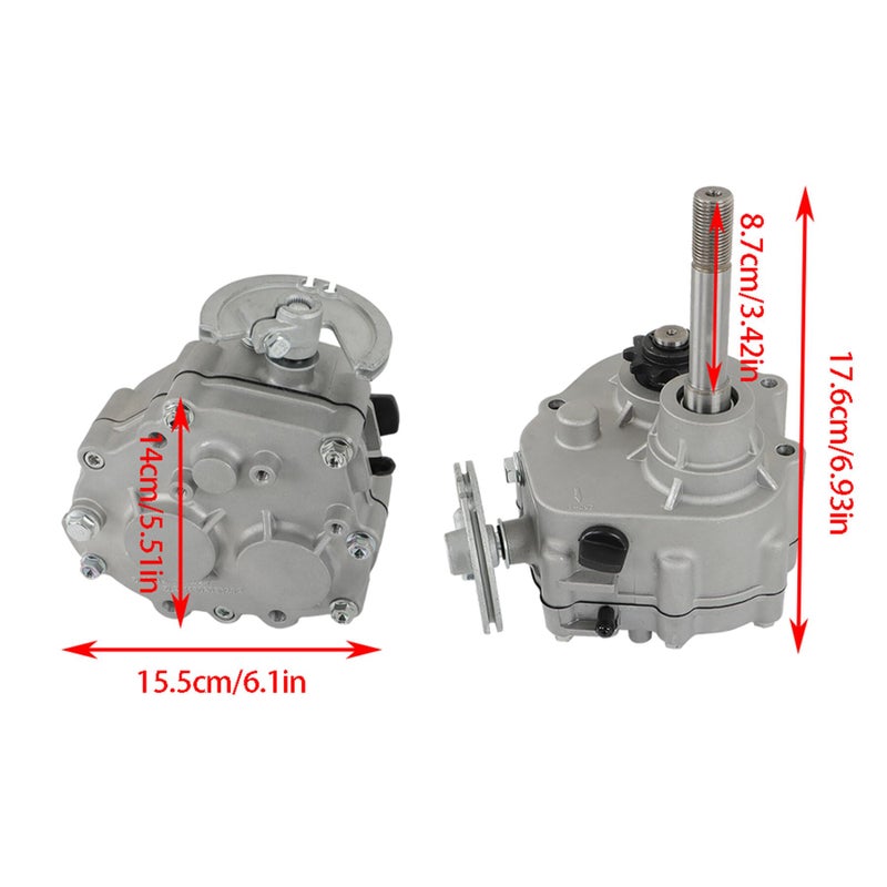marddpair Go Kart Forward Reverse Gearbox Replacement for 2HP-13HP Engine Local 10T #40 41 and 12T #35 TAV30 Series, 3 Shift Modes 2300 RPM - Image 3